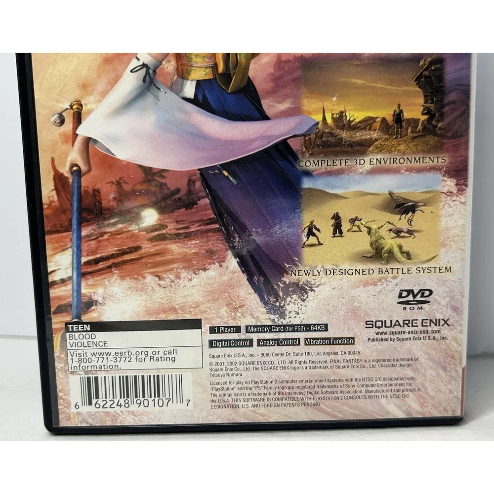 Final Fantasy X‎ PlayStation 2 2001 Complete With Manual CIB 2001 Greatest Hits